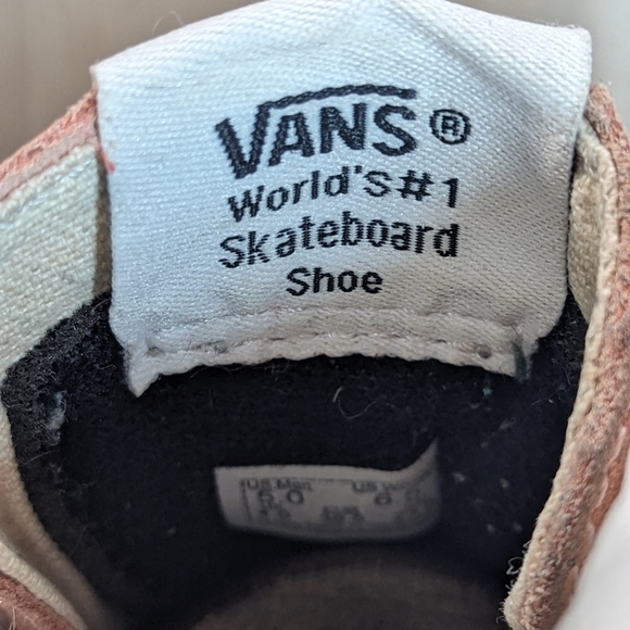 Women's Vans Old Skool Pink Suede & Canvas High Top Sneakers Size 6.5 - Picture 13 of 15